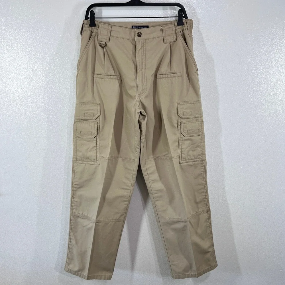 5.11 Tactical Cargo Pants Men's 34x30 Khaki‎ Utility Workwear Outdoor Hiking